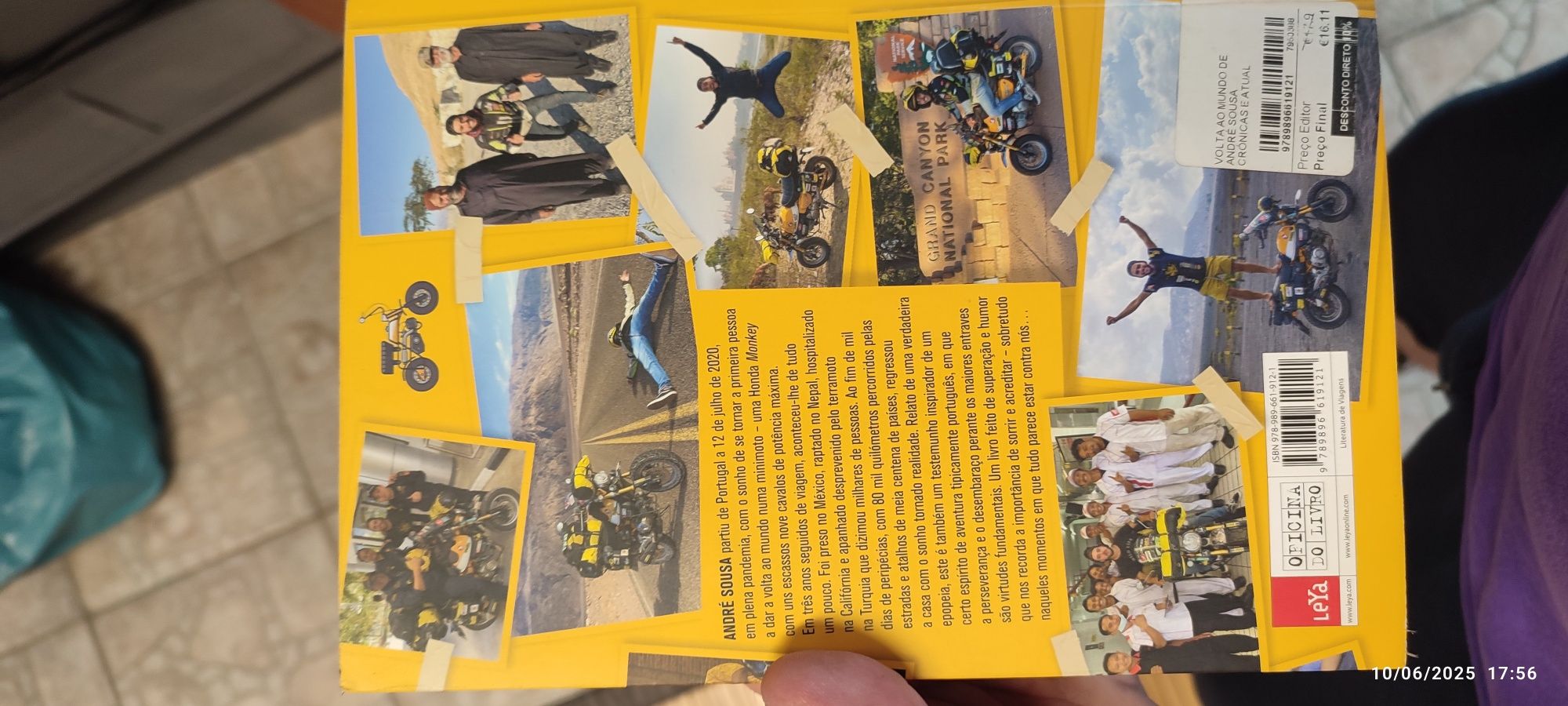 Livro volta ao mundo de minimoto