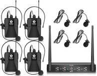 Debra Audio Pro UHF 4-kanałowy bezprzewodowy system mikrofonowy
