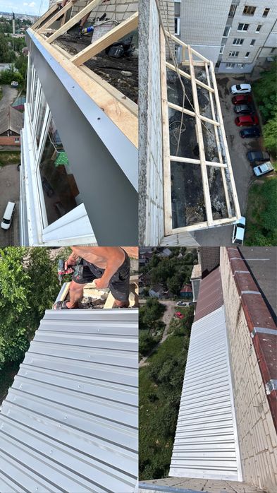 Покрівля балкону Кровля мягкая кровля Покрівля рубероїдом ремон балкон