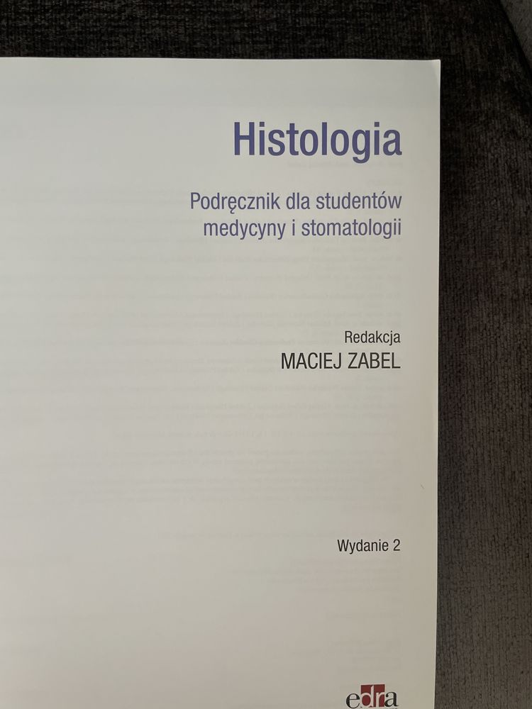podręcznik Histologia Zabel wydanie 2