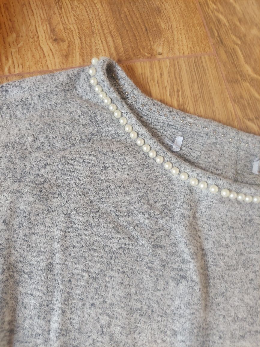 Koszulka mini perełki L wiskoza rayon