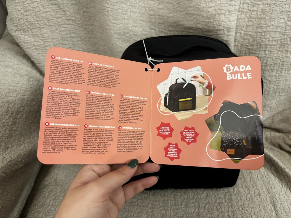 Lancheira/Bolsa Isotérmica Pick & Go - Badabulle Nova