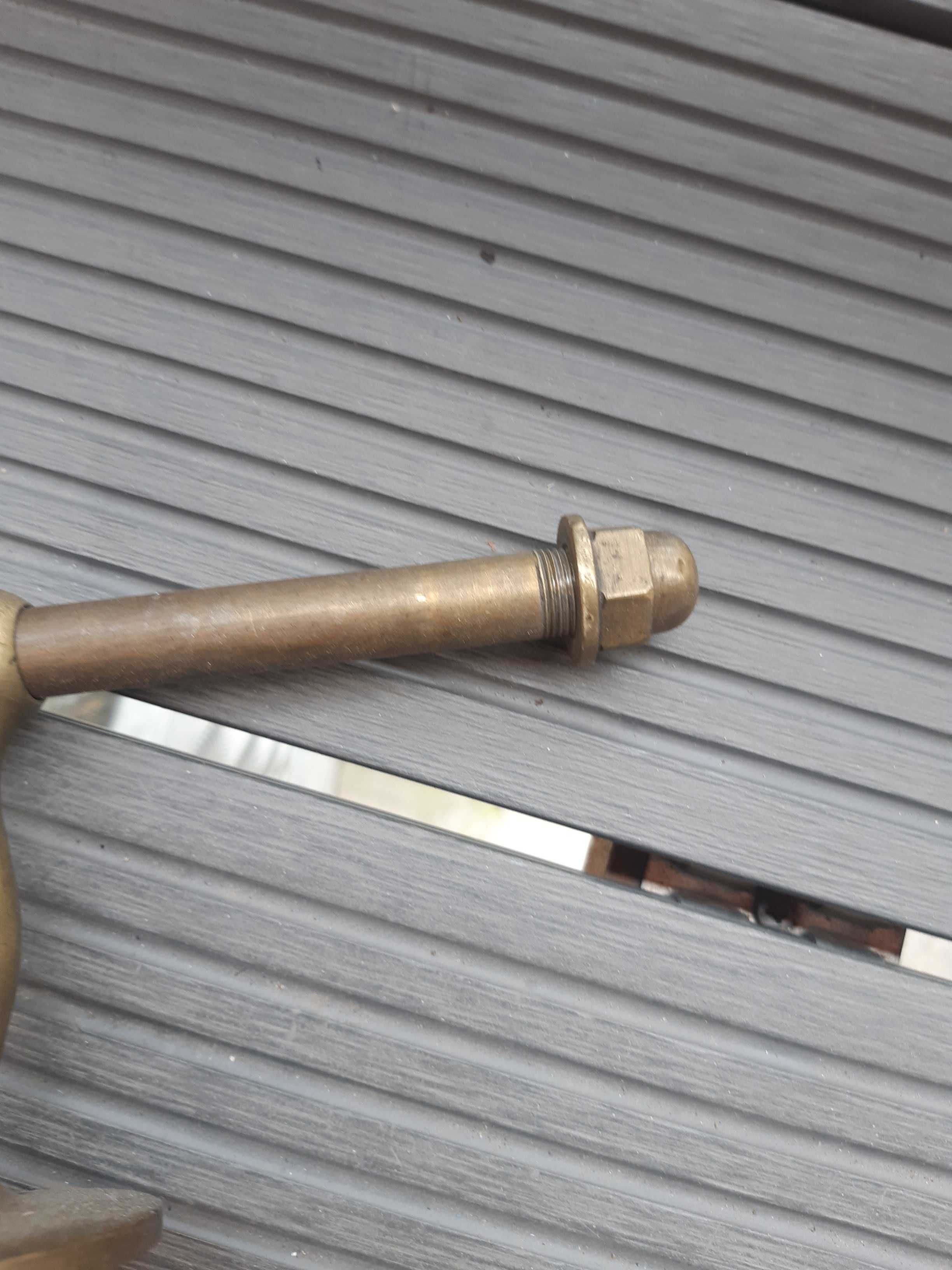 Mosieżny wieszak na ręczniki ,stary