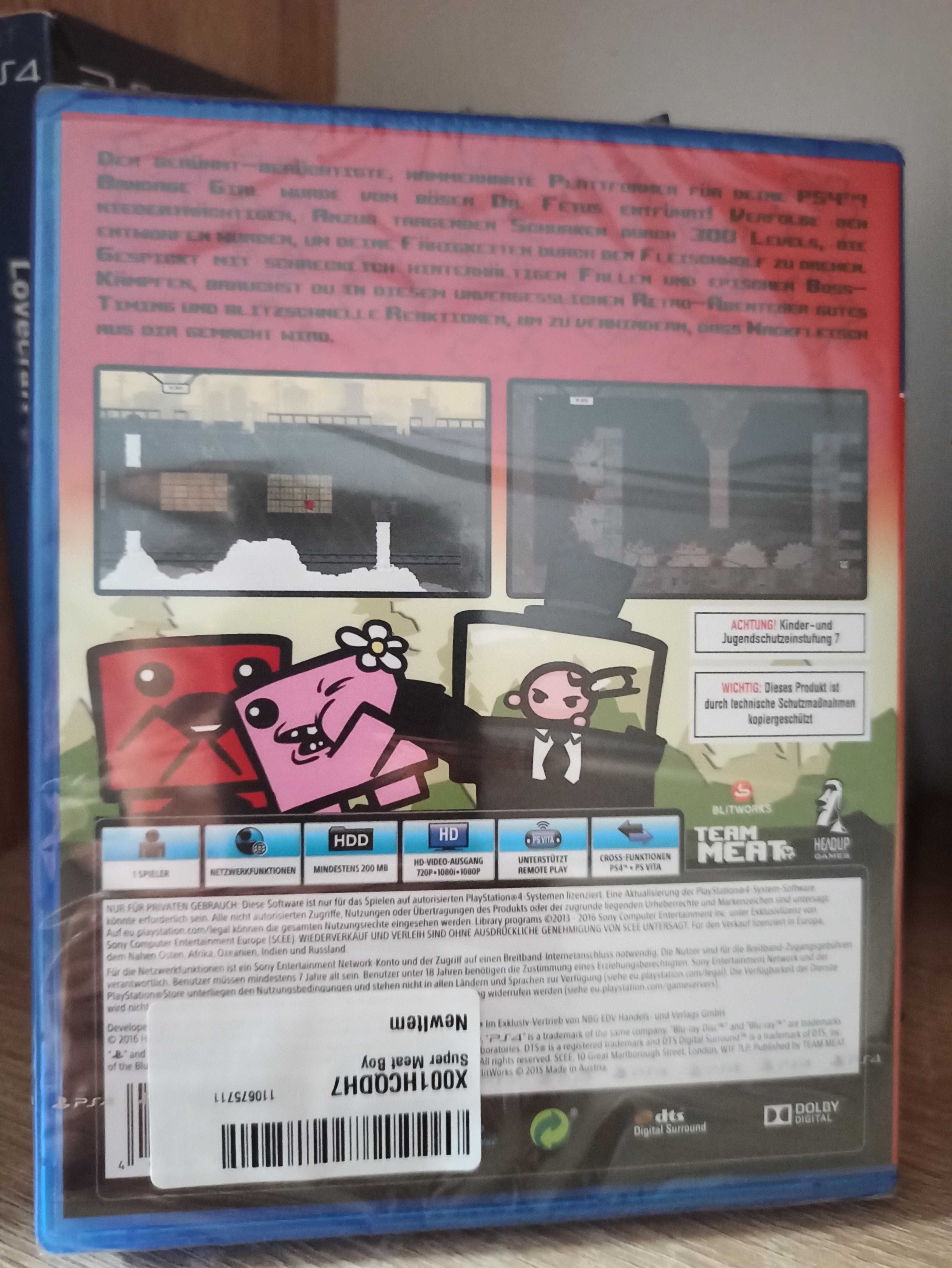Super Meat Boy Ps4 Nowa Folia Unikat
