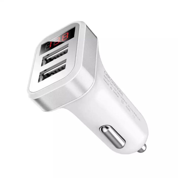 Автомобильное з/у с вольтметром и двумя USB 2,1A