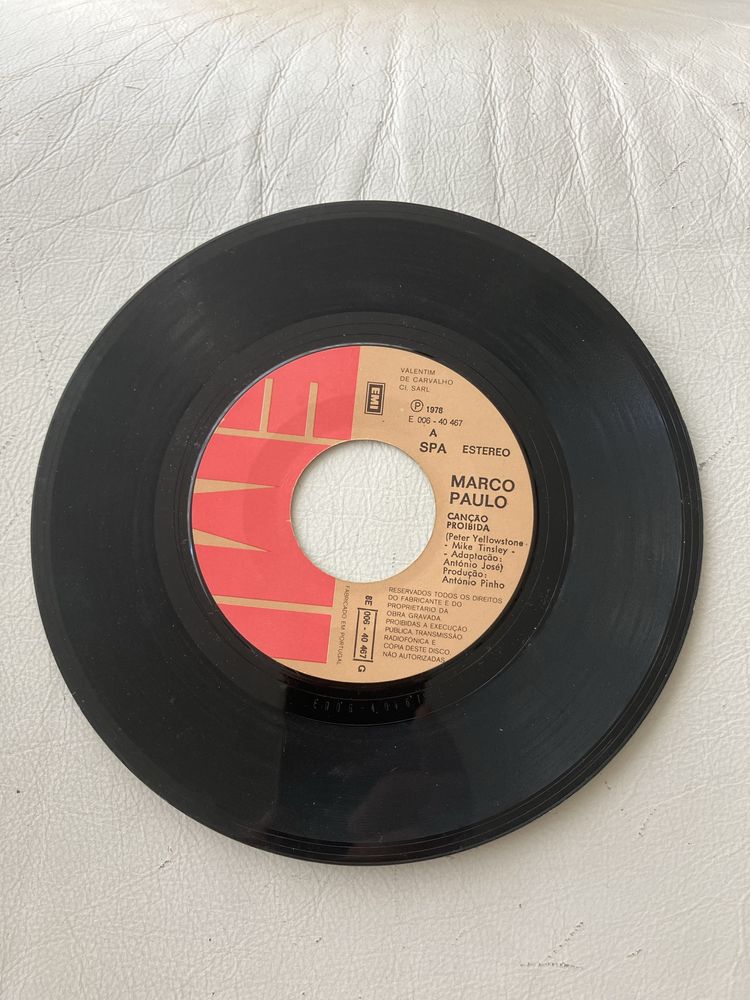 Vinil 45 rpm Marco Paulo