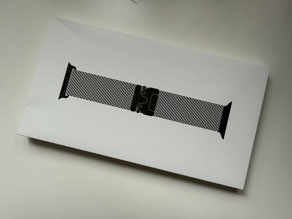 Apple Bransoleta mediolańska z tytanu- czarny-Apple watch 49mm