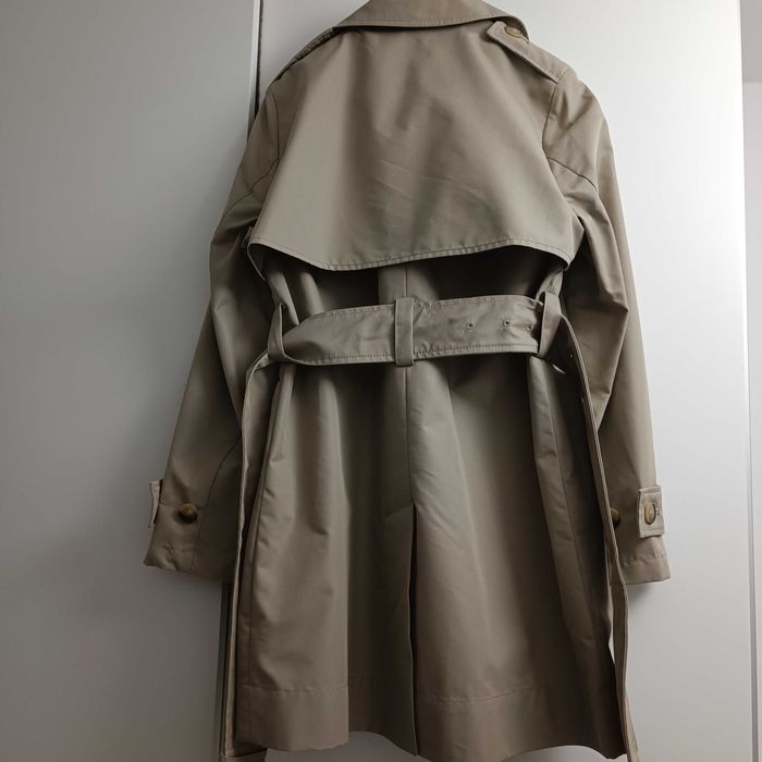 dwurzędowy trencz zara water repellent