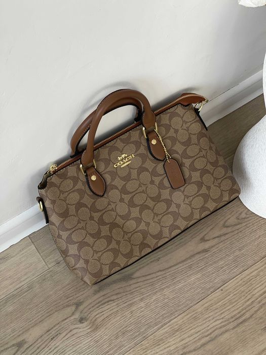 Женская сумка Coach Georgia черный  через плечо Коуч