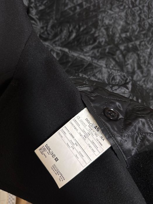 Чоловіче пальто Dolce&Gabbana з вовни та кашеміру