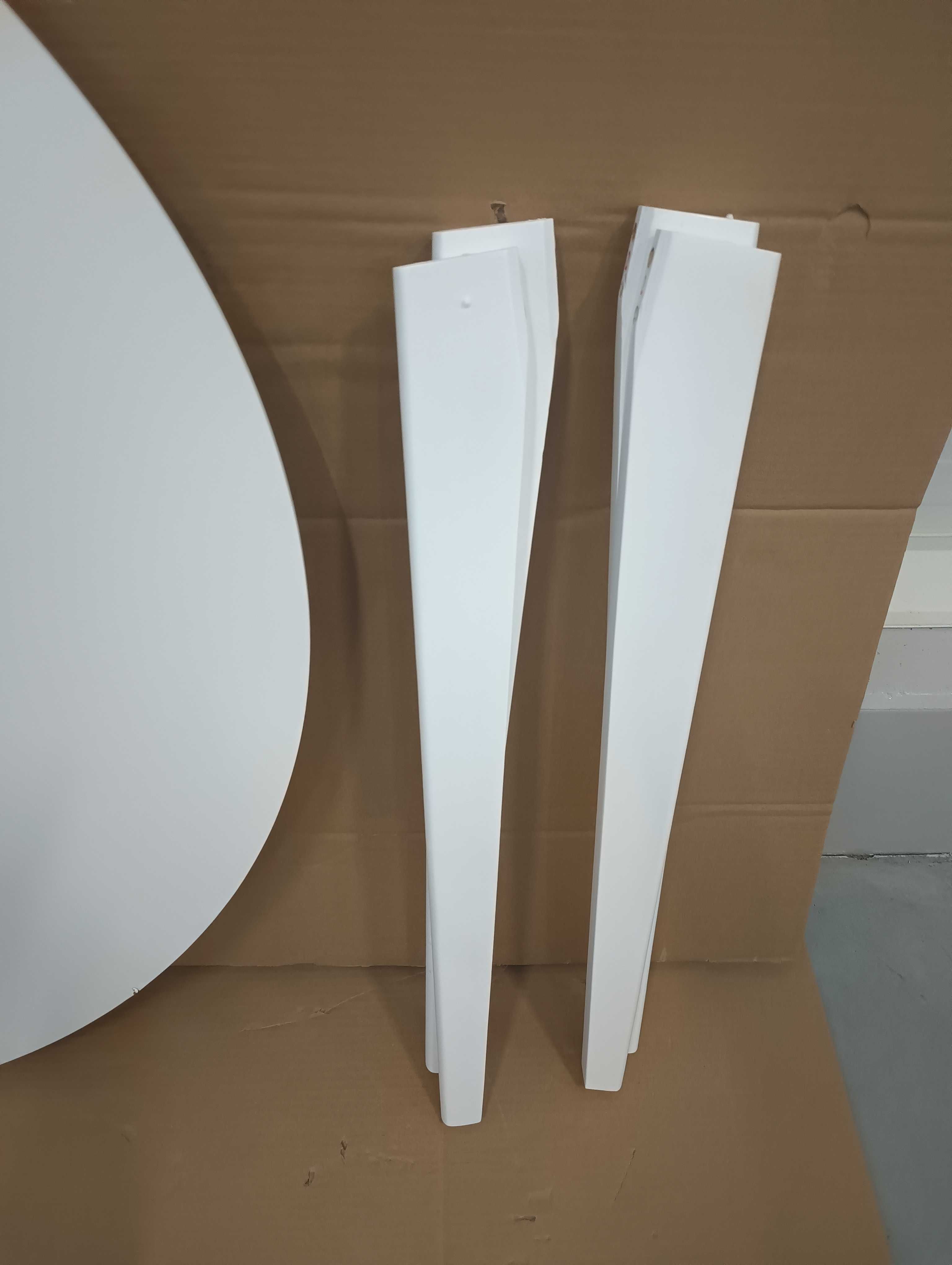 Stół jadalniany okrągły AC Design Furniture 76x105x105cm NOWY biały