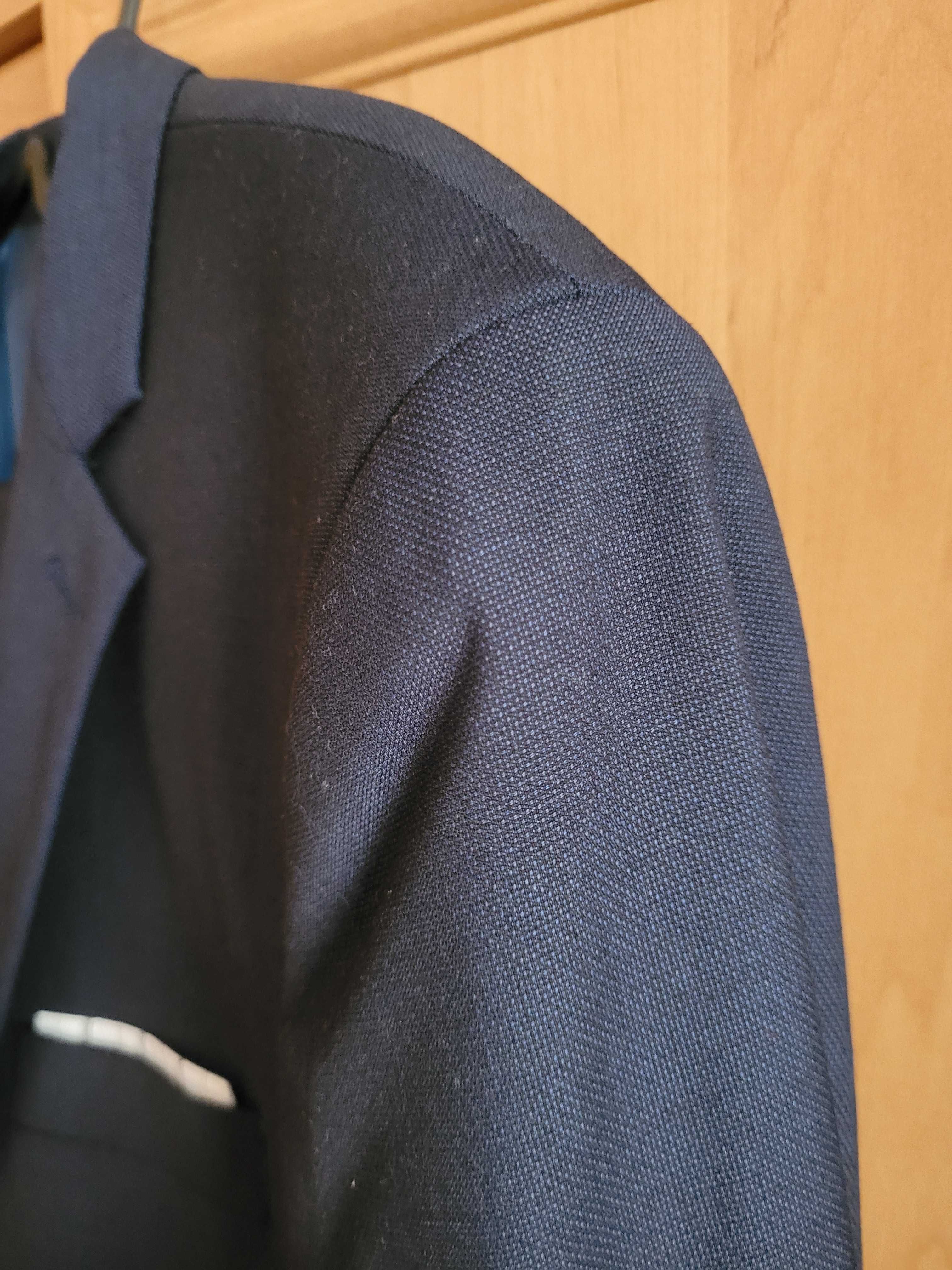 Garnitur ciemny granatowy Reserved rozm. 50 Slim Fit jak nowy
