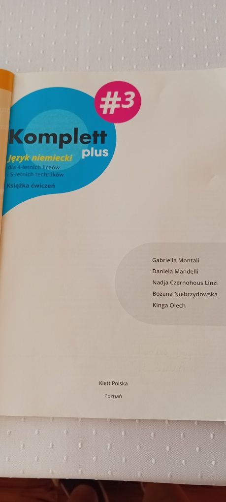 Ćwiczenia do języka niemieckiego Komplett plus 3