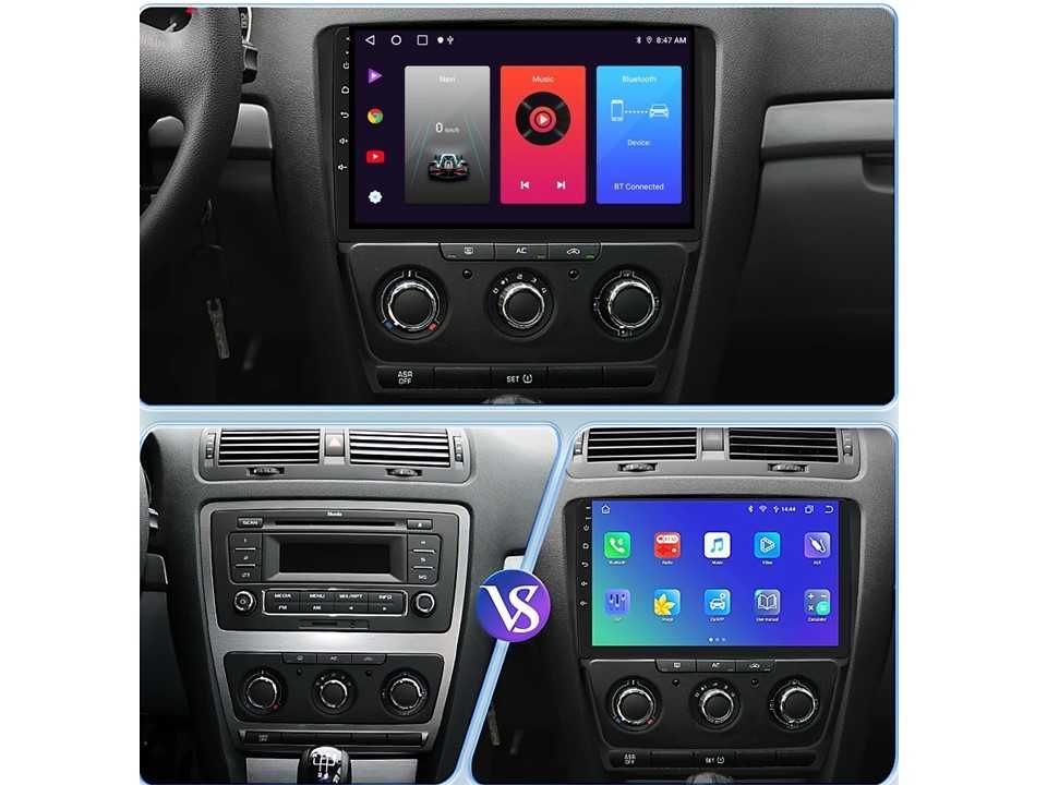 Radio samochodowe Android Skoda Octavia A5 (10.1", black) 2004.-2014