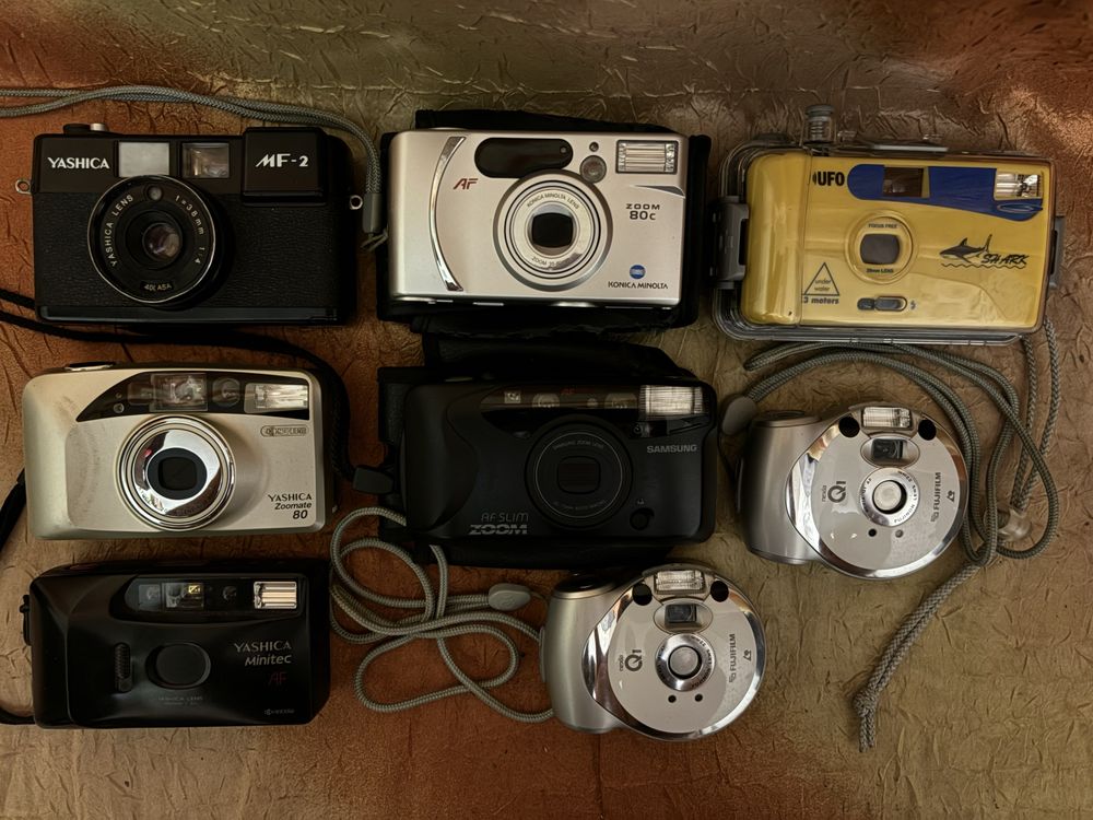 Плівкові Фотоапарати(мильниці)Yashica,KonicaMinolta,FujiFilm,UFO,Samsu
