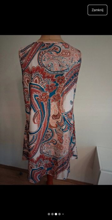 Sukienka letnia wygodna nowa luźna miękka r 44