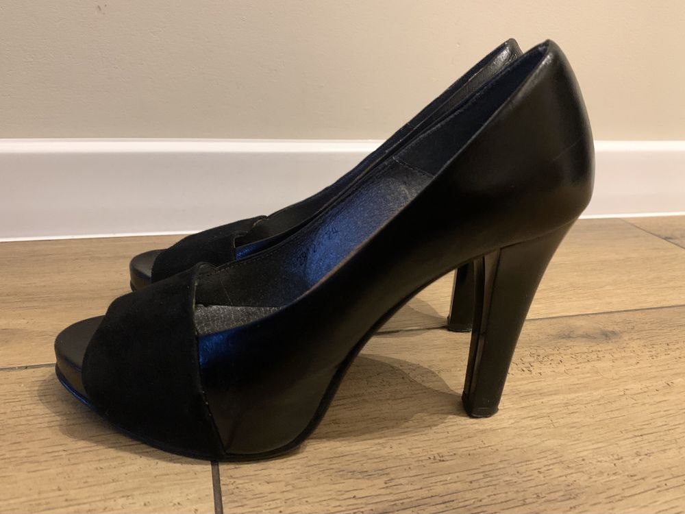 Buty jak  Nowe skórzane r. 37 damskie open toe