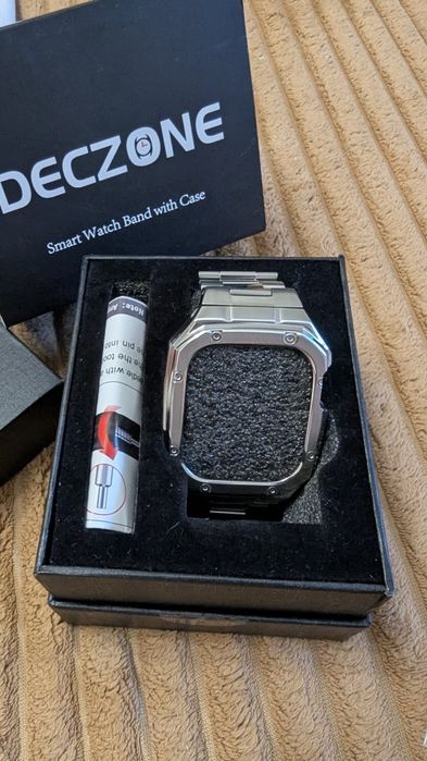 Корпус-браслет Deczone для Apple Watch 45 мм, нержавеющая сталь