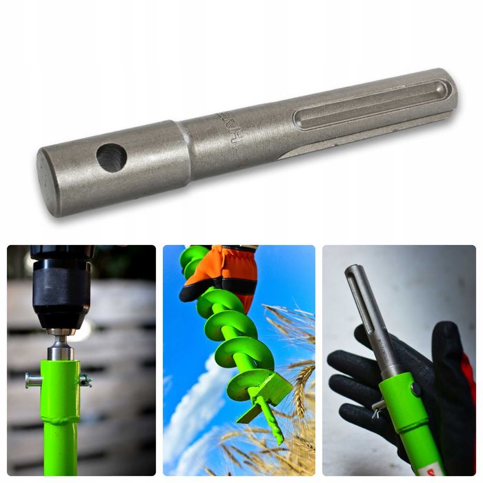 Adapter Max wiertnica świder gleba studnia słupki