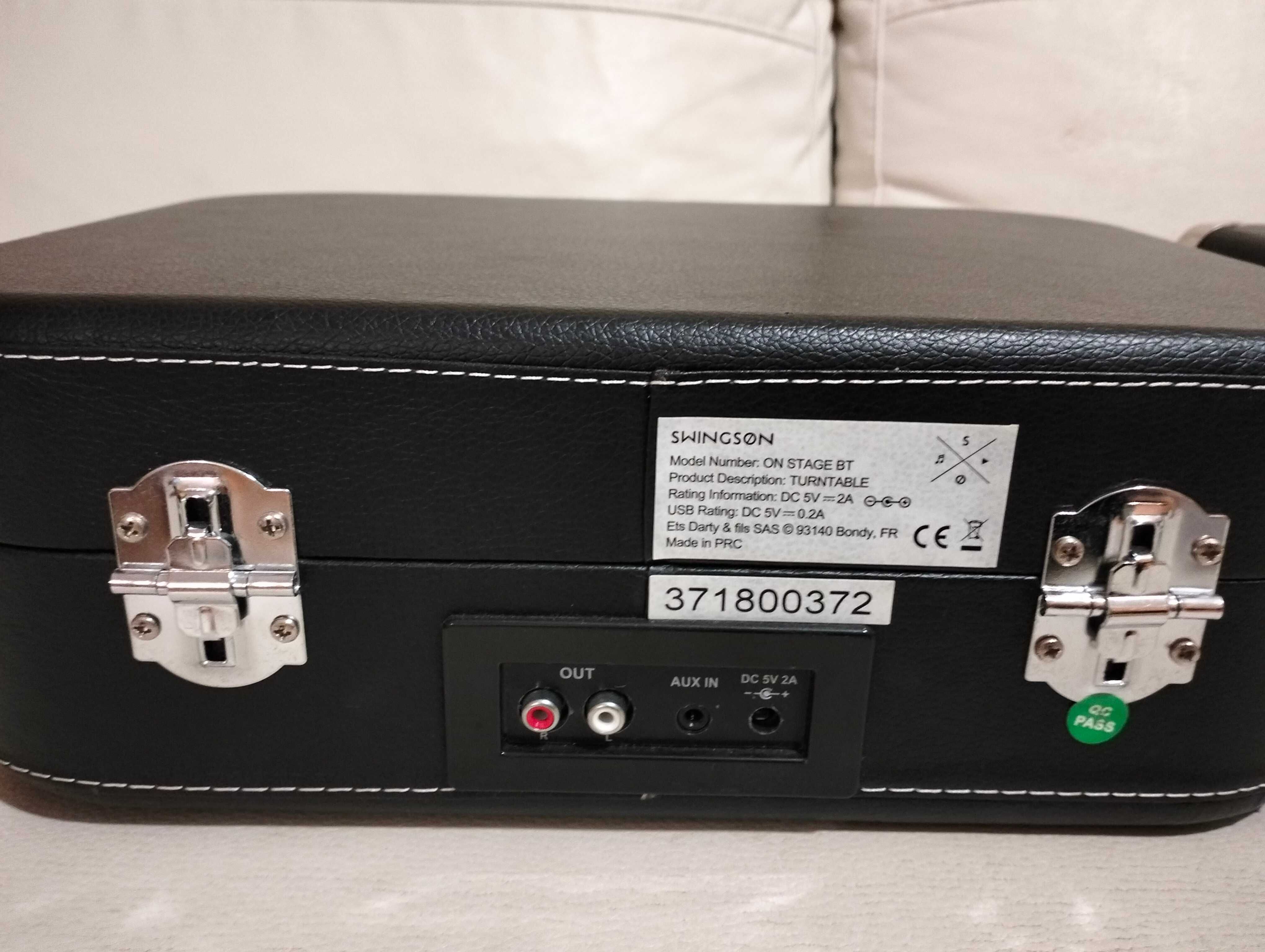 Gira Discos tipo mala portátil