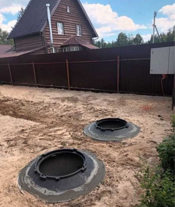 Монтаж септика вигрібна яма бетонні кільця 12/14/20 м3