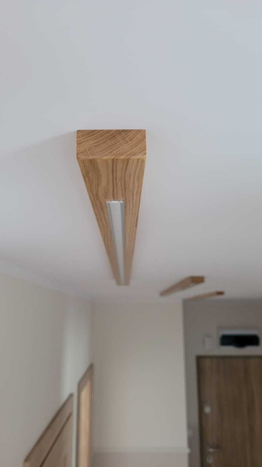 Oświetlenie LED z litego drewna