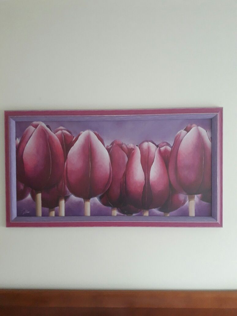 Quadro tulipas 1,10cm×60cm