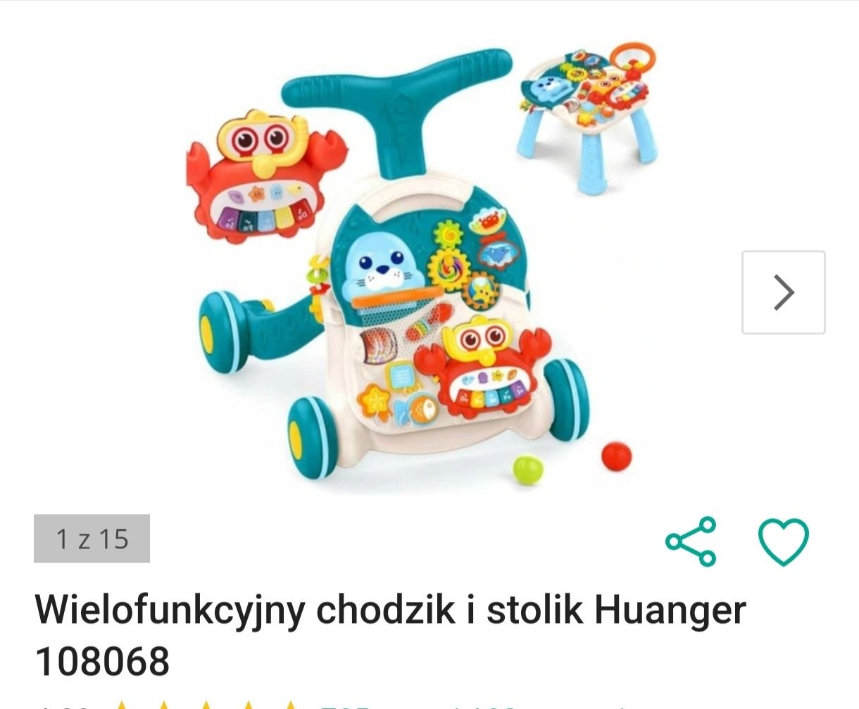 Chodzik stolik dla niemowlaka