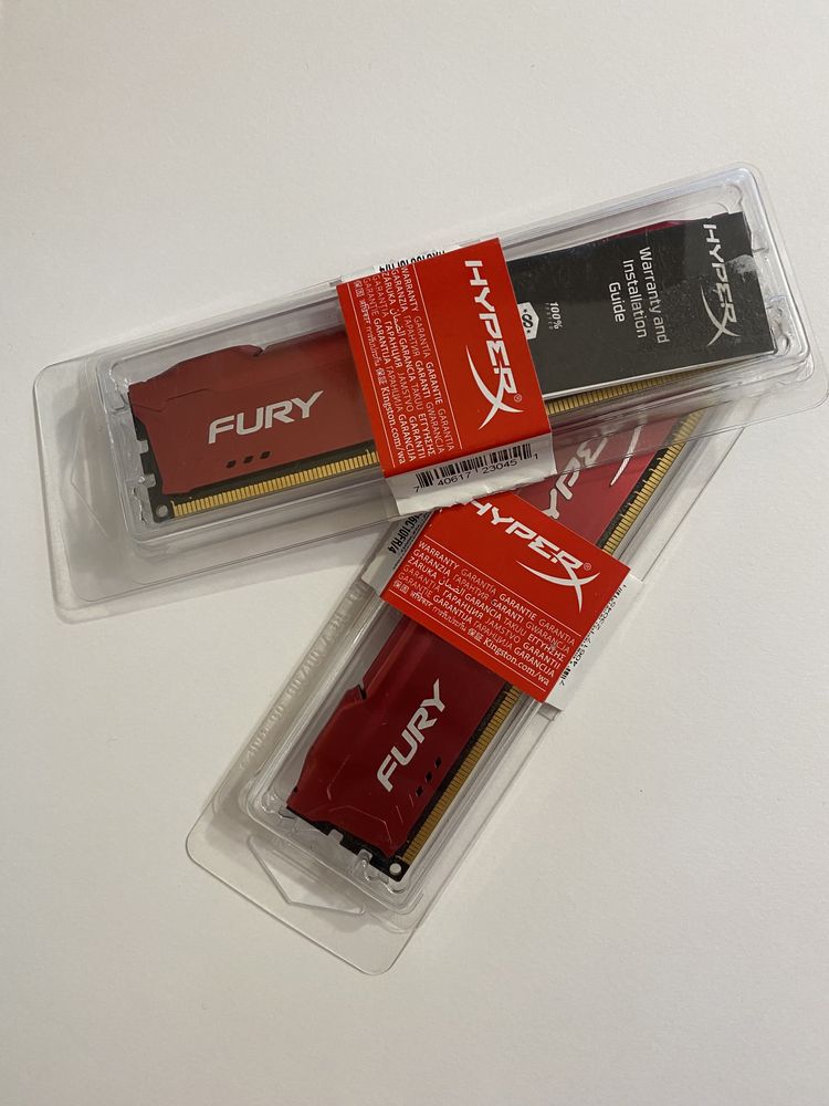 Оперативна памʼять Kingston HyperX FURY DDR-3 1866mhz 8GB  (2x 4GB)