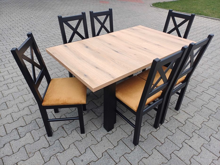 Komplet stol 6 krzesel krzesla tanio solidnie do baru restauracji nowe