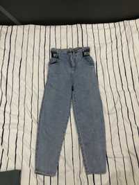 Dpodnie jeans dziewczęce r XS r 152 z gumką