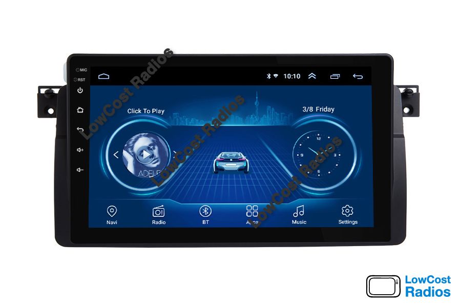 LOUCURA 2024!!! Rádio BMW Série 3 - E46 ANDROID 13 GPS 2DIN Wifi, BT