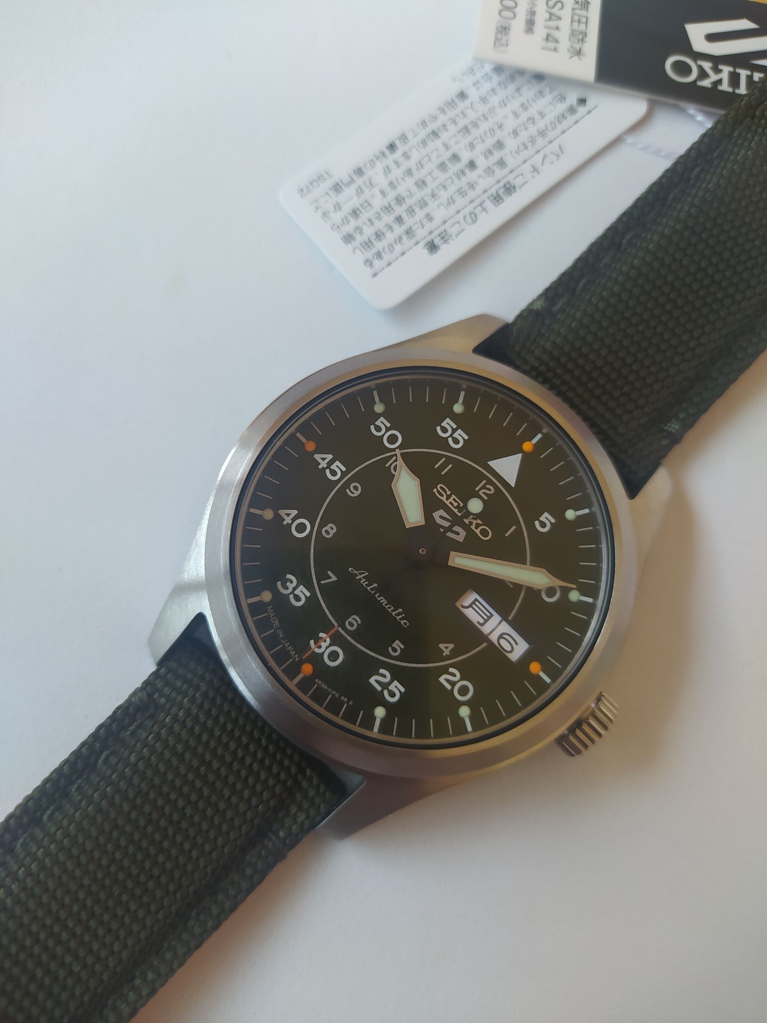 *Novo* Seiko sbsa141 (Flieger) Made Japan JDM (39,5 mm)