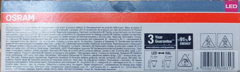 Żarówki led ciepłobiała barwa