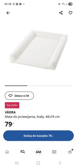 Mata do przewijania z Ikea