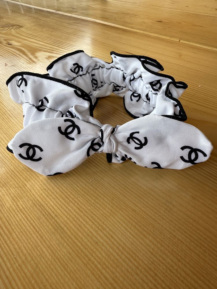 opaska gumka chanel z kokardką
