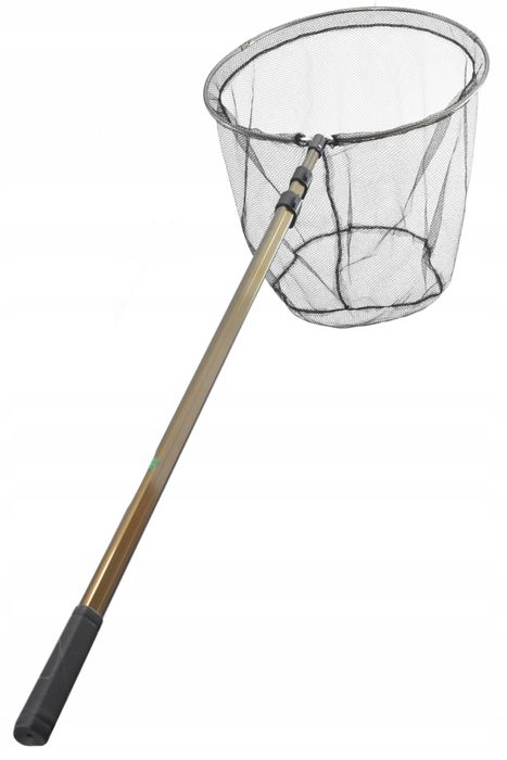 Podbierak Wędkarski Karpiowy Okrągły z Siatką Łowienia Ryb Prezent