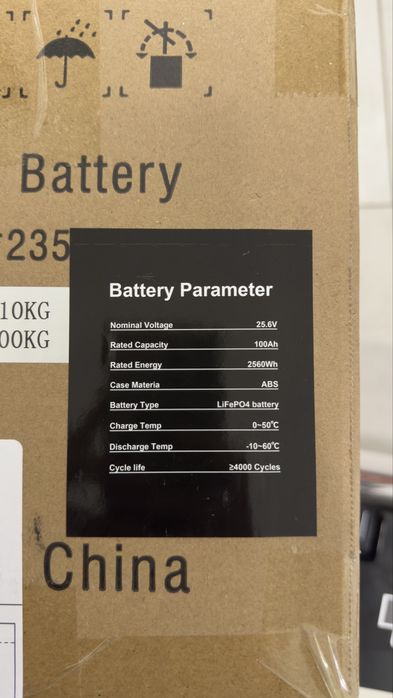 LiFePO4 24V 100ah Акумулятор Батарея наявність POWmr 2560Wh BMS