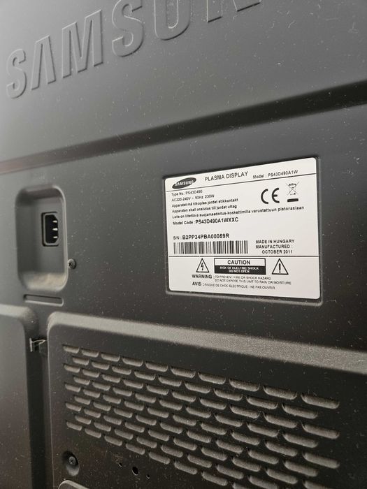 Samsung PS43D490A1W - 43" 3D plasma TV