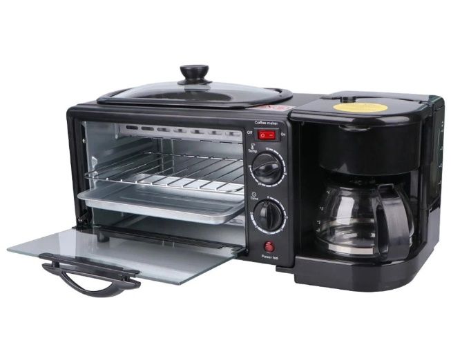 Піч електрична з кавоваркою та сковородою