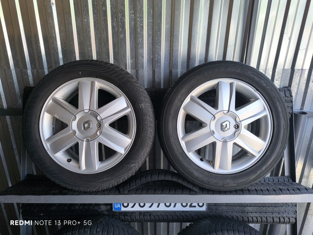 Колеса R15 4x100 6.5J ET49 ЦО 60.1 мм літо 205/55R16