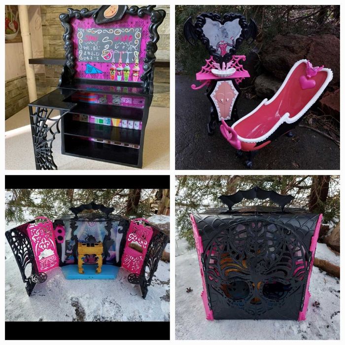 Дом для куклы Монстер хай Монстро мебель для домика Лот мебели