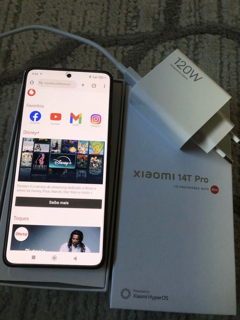 Xiaomi 14T Pro 1TB + carregador 120w