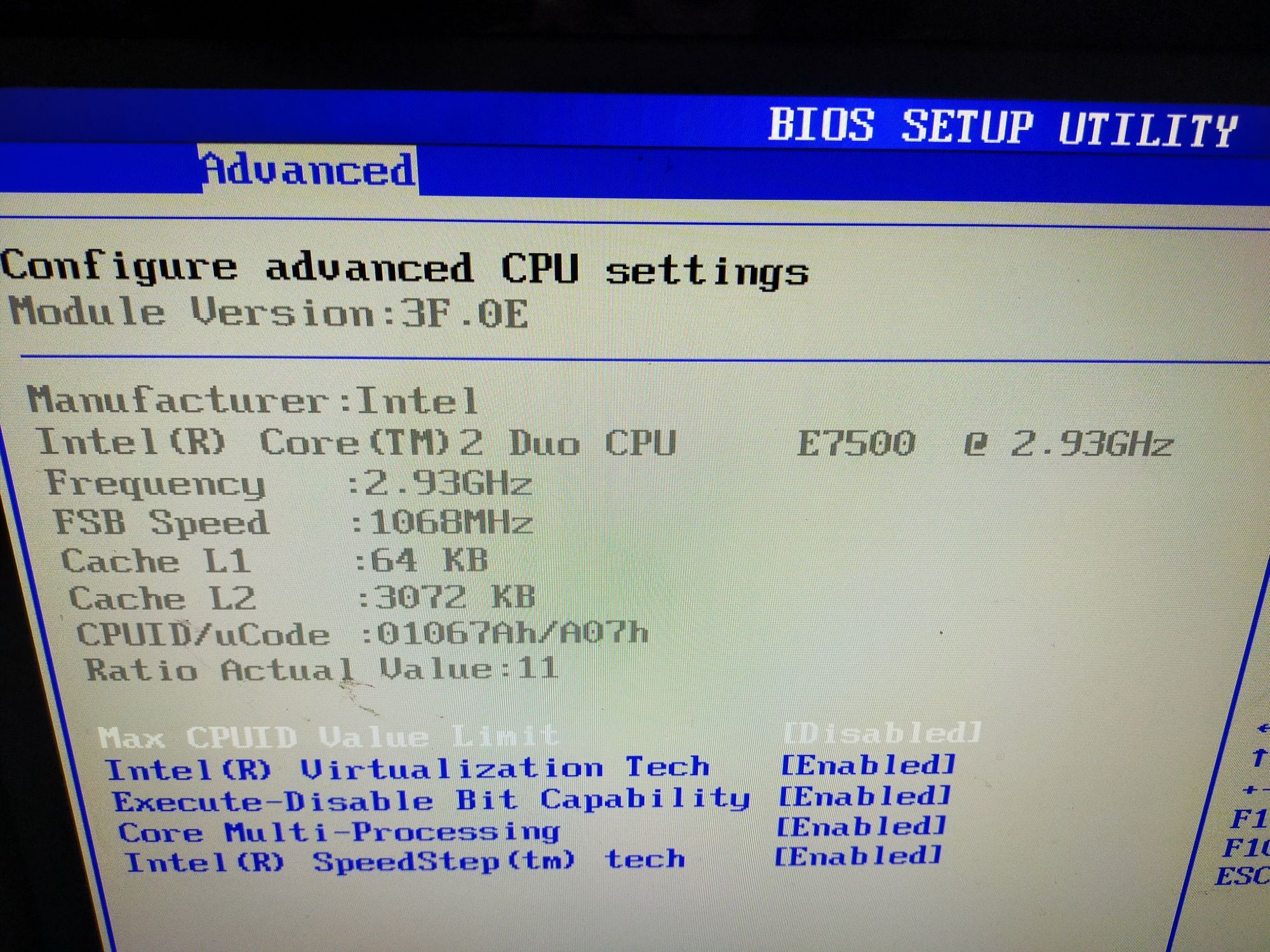 Процесор Intel Core 2 Duo E7500 2.93 GHz для ПК