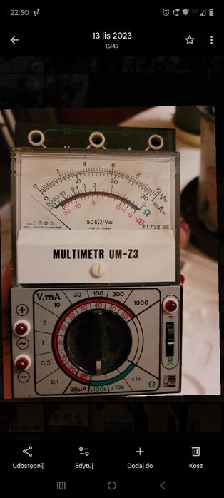 Stary Multimetr UM - z3