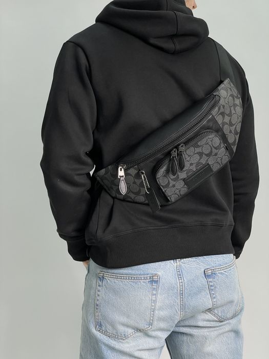 Сумка чоловіча бананка Соach Track Belt Bag Grey