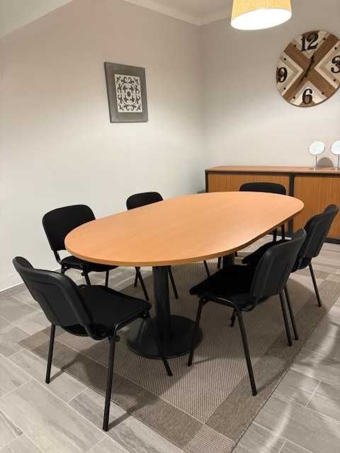 Conjunto Mesa de Escritório e Cadeiras