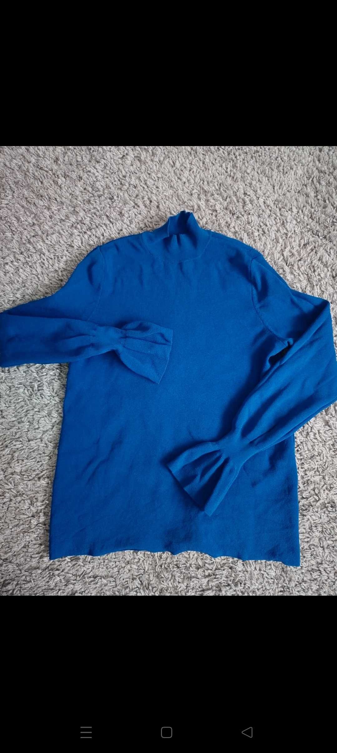 Sweter bluza HM S kobaltowa idealny stan