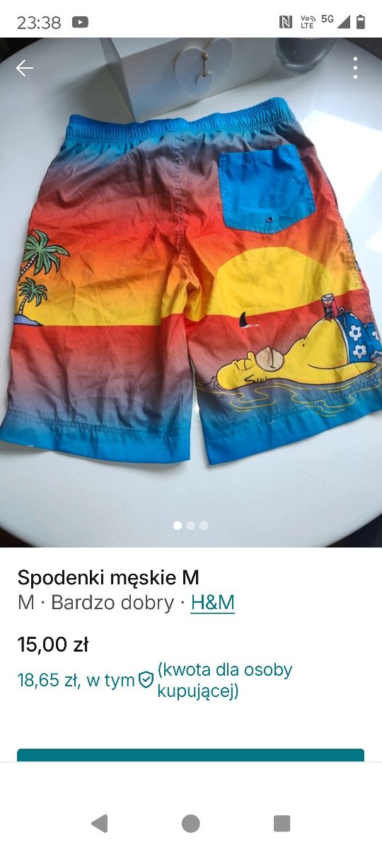 Spodenki męskie m