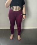 Fioletowe leginsy gymshark dry z kieszeniami